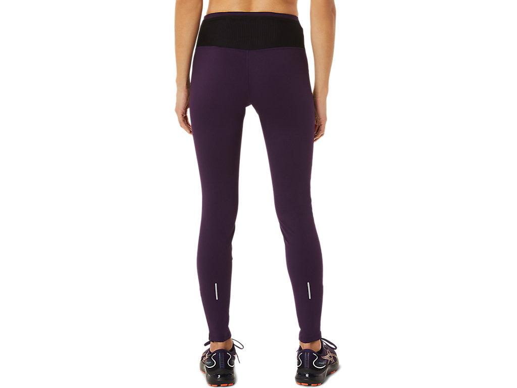 Women's Asics Winter Run Leggings Purple | 8695-YBFHE