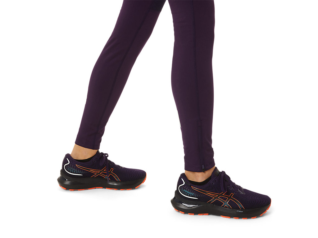 Women's Asics Winter Run Leggings Purple | 8695-YBFHE