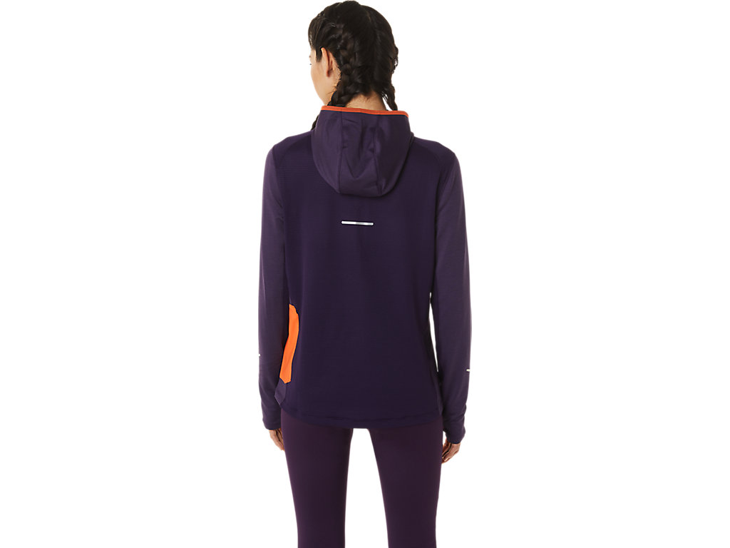 Women's Asics Winter Run Long Sleeve Hoodie Orange | 1037-QMLKT